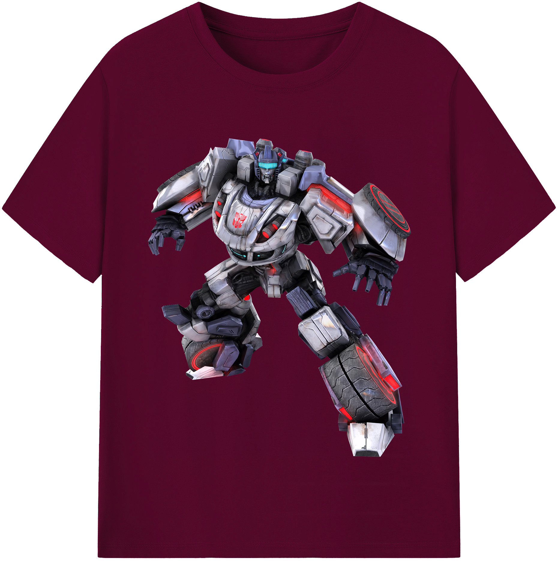 （画像用） Transformers トランスフォーマー レディースカジュアルプリントTシャツ（綿100％）